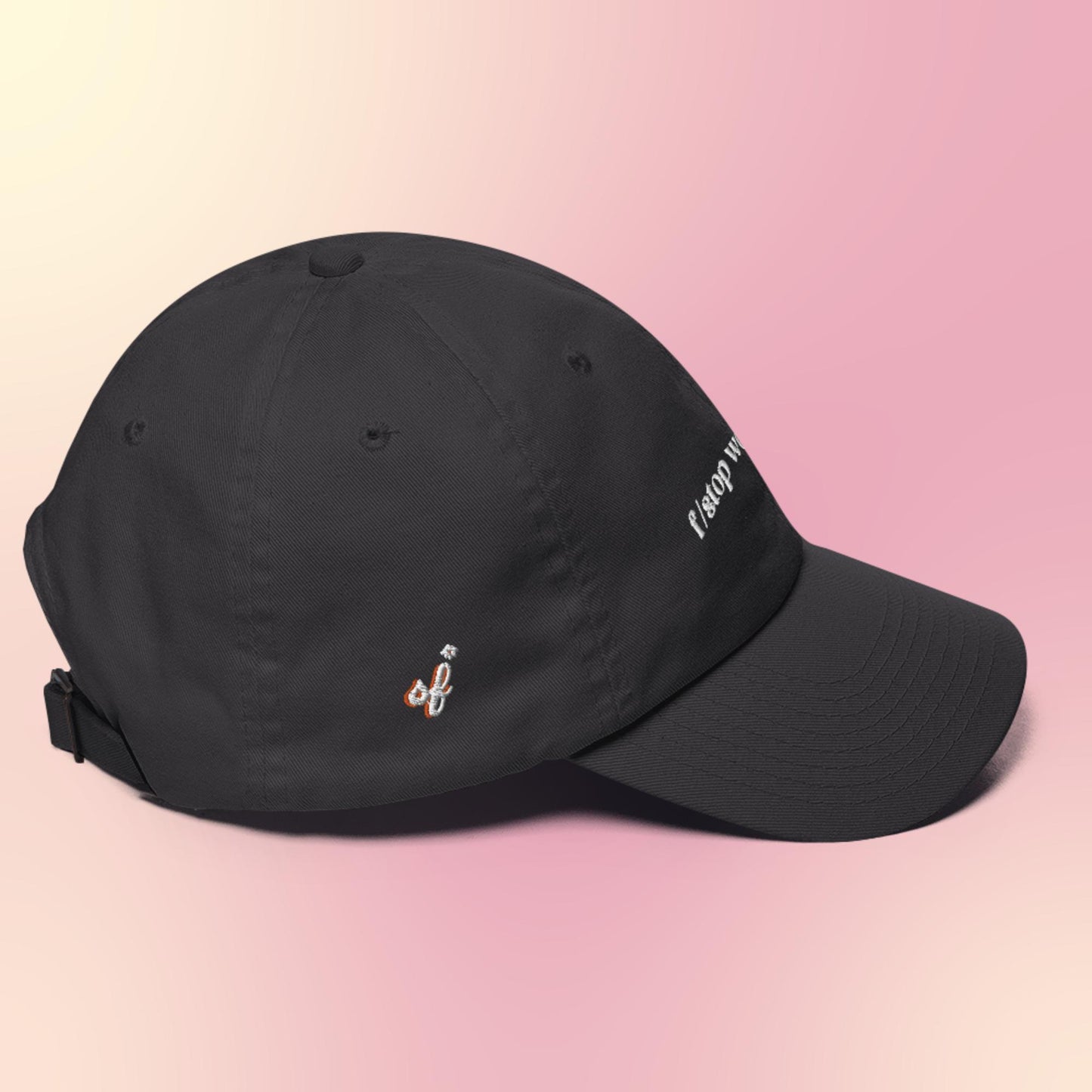 "f/stop won't stop" Dad Hat